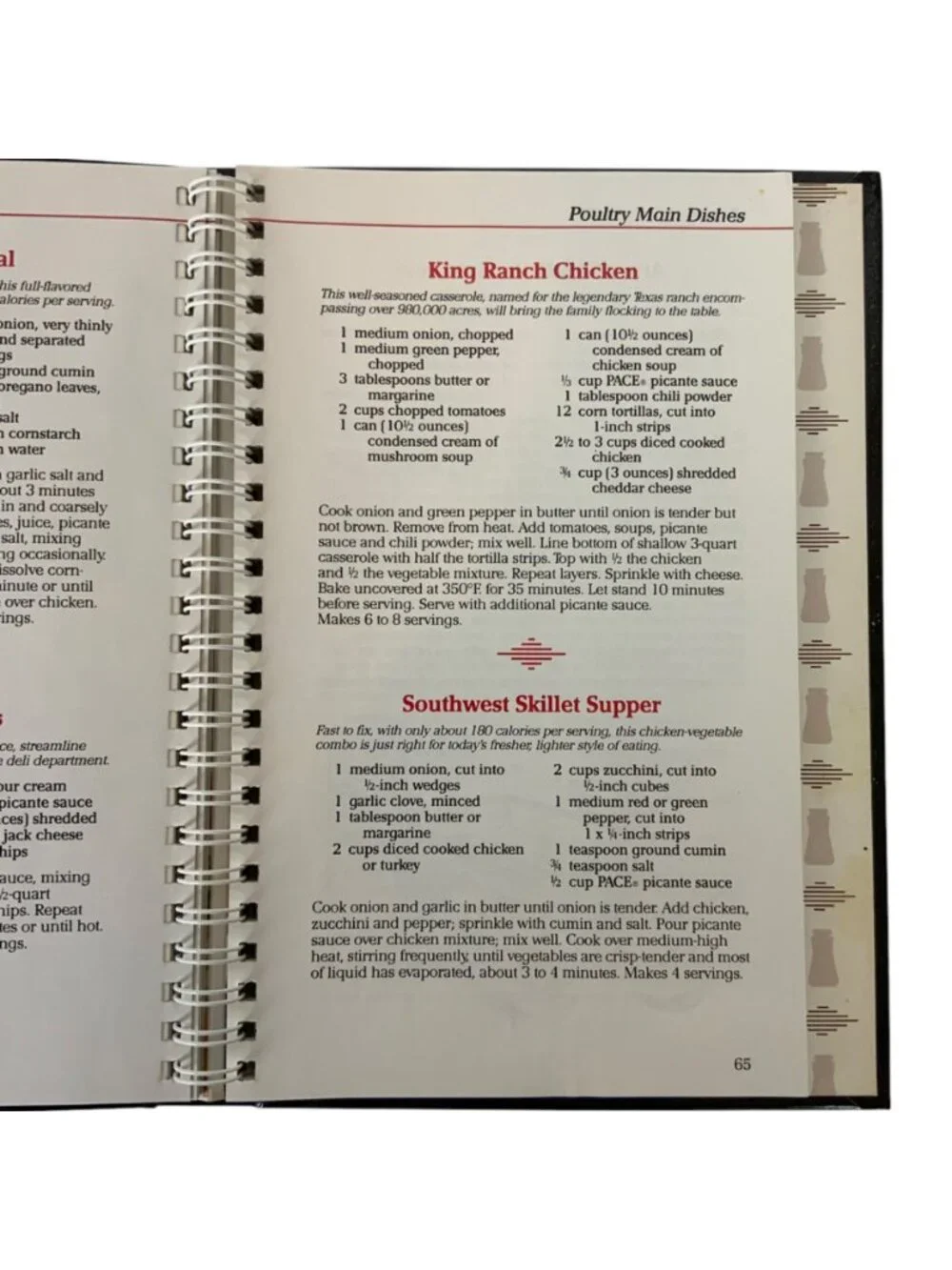Pace Picante Sauce 40th Anniversary Recipe Collection Cookbook Tex-Mex 1987